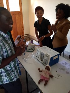 Group of medical interns during the practical skills session